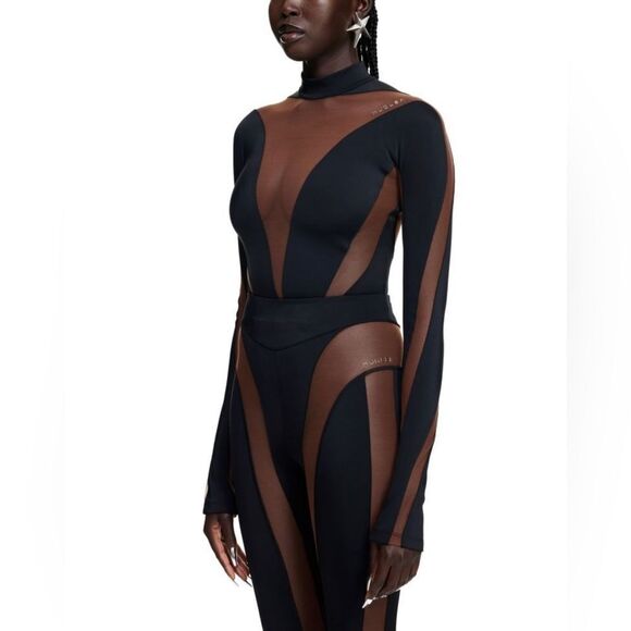 Mugler x H&M Body Bodysuit New Black Brown - Picture 4 of 4